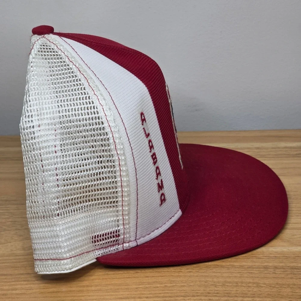 VTG Alabama Crimson Tide‎ AJD Lucky Stripes Trucker Snapback Hat ~ Made In USA